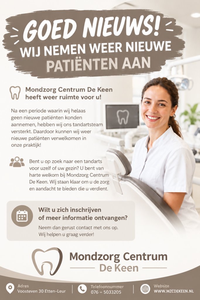 Goed nieuws_ nieuwe patiënten welkom